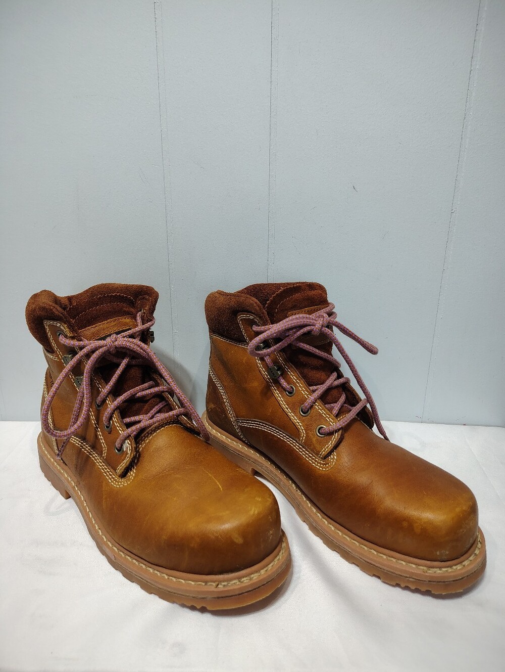 Hawx Trooper Safety Boots Wide Tan Pink Size 8.5C - Picture 7 of 7